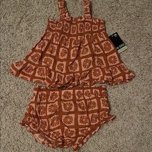 Okie Dokie Brown and Pink Kids Matching Set